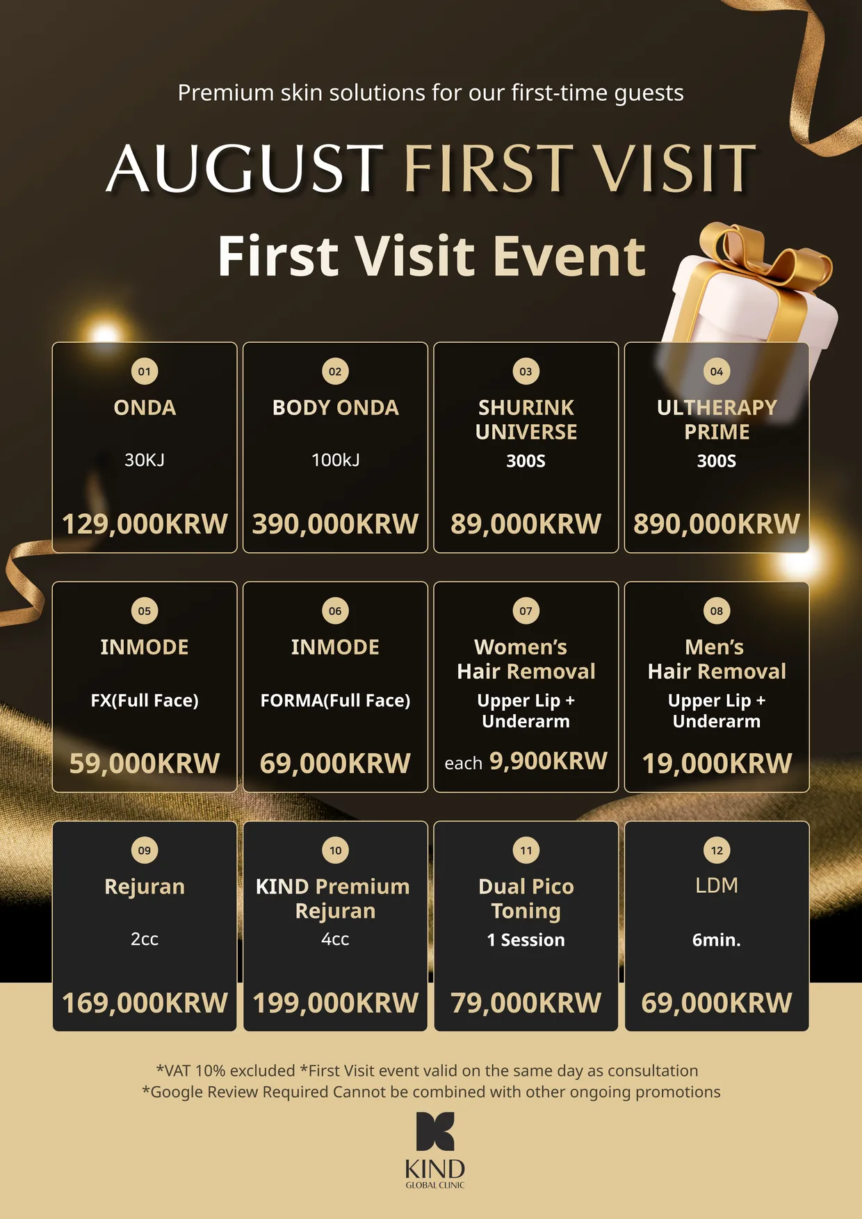 KIND Global Clinic Promotion & Price List 2