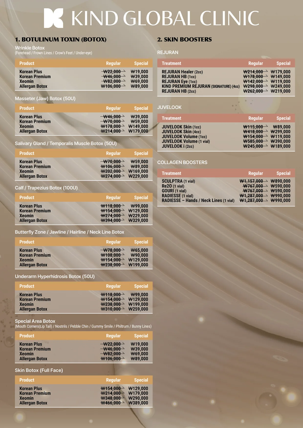 KIND Global Clinic Promotion & Price List 3